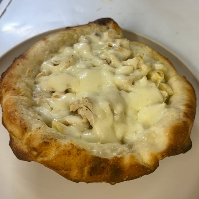 Chicken Alfredo.