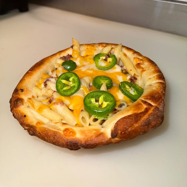 Mac & Cheese w/ Bacon & Jalapeno.