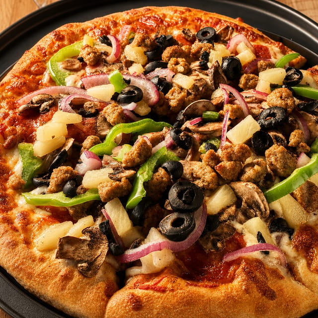 Super Combo Pizza.